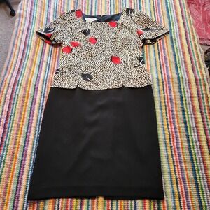 Vintage 1980s‎ Maggy London Silk Suit Dress